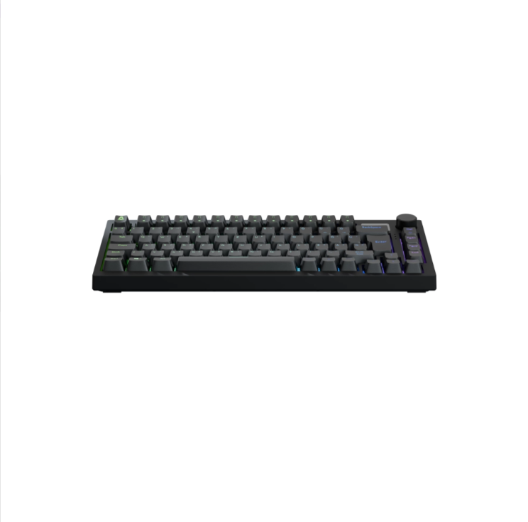 AVAX GM02 PRO 75% Gasket RGB Tri-mode mechanikus billentyűzet (Fekete) - Gateron brown kapcsoló, magyar kiosztás
