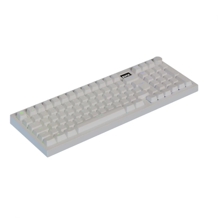 AVAX GM03 PRO 98% Gasket RGB Tri-mode mechanikus billentyűzet (Fehér) - Gateron red kapcsoló, magyar kiosztás