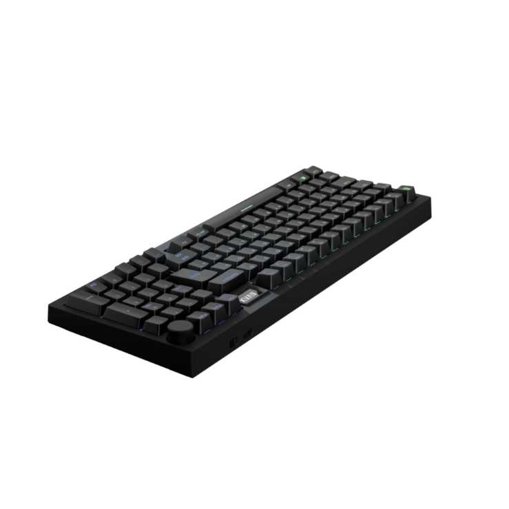 AVAX GM03 PRO 98% Gasket RGB Tri-mode mechanikus billentyűzet (Fekete) - Gateron brown kapcsoló, magyar kiosztás