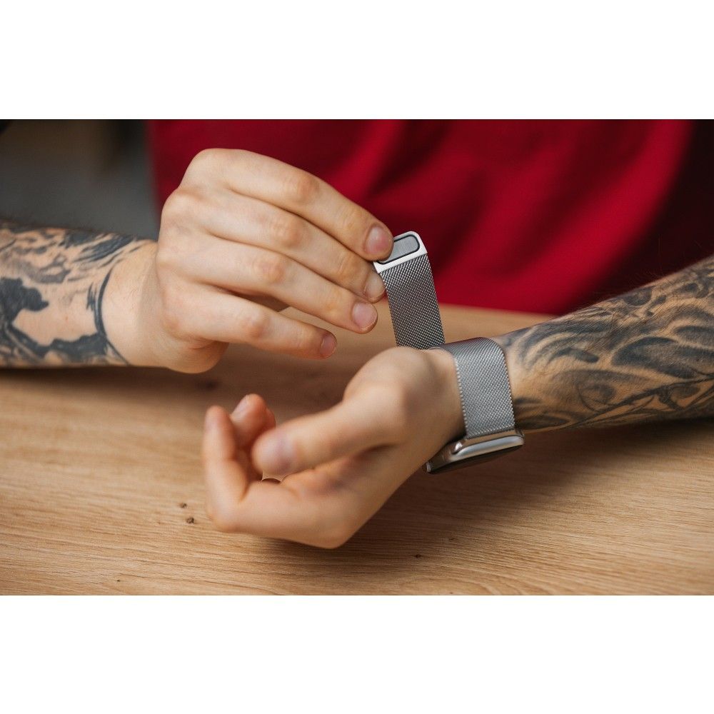 Forcell F-Design FA03 mágneses acél szíj Apple Watch 38 / 40 / 41 mm (Kék)