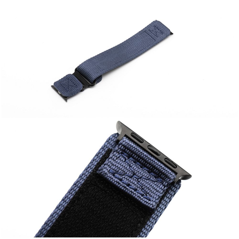 Forcell F-Design FA05 nylon tépőzáras szíj Apple Watch 38 / 40 / 41 mm (Kék)