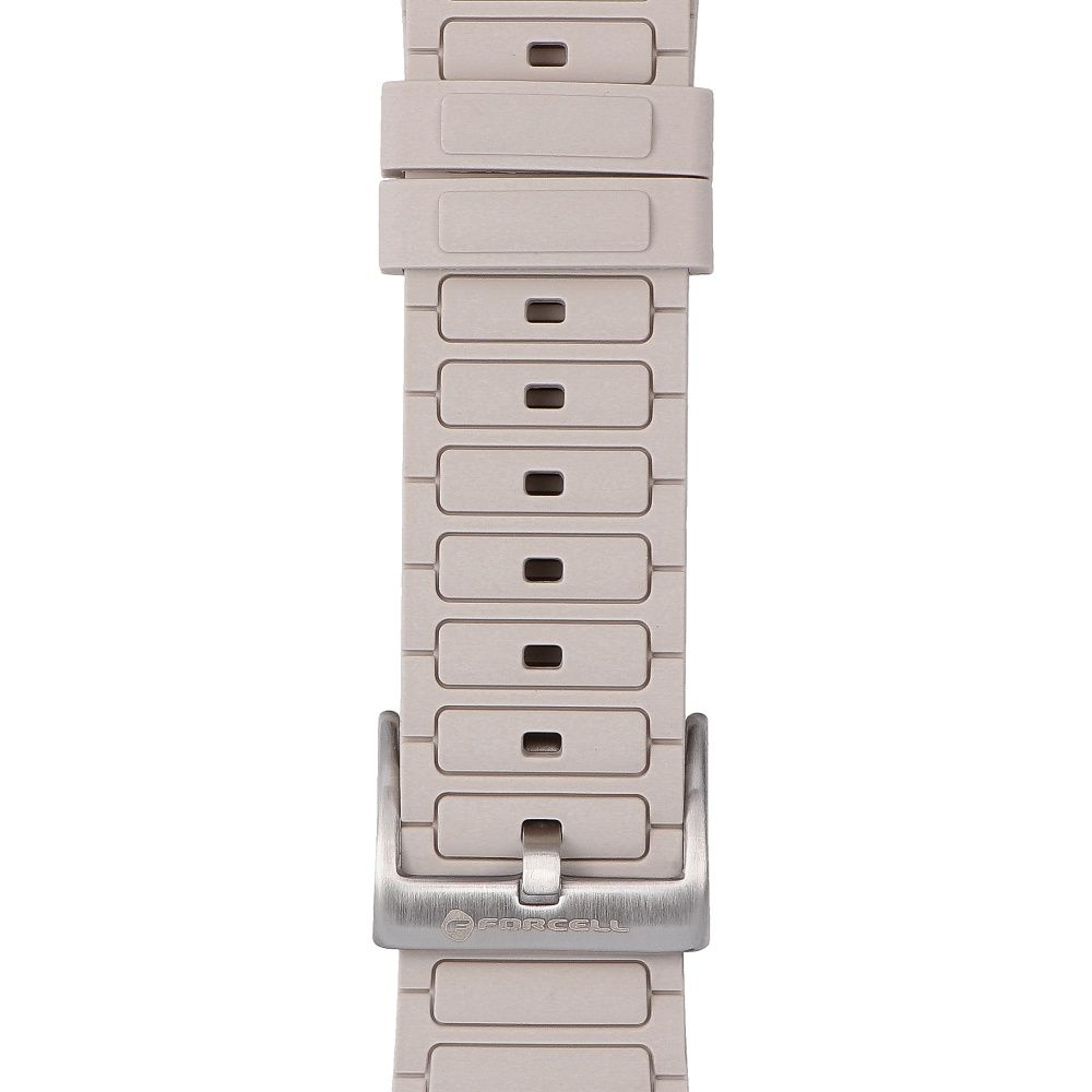 Forcell F-Design FA06 szilikon szíj Apple Watch 38 / 40 / 41 mm (Fehér)