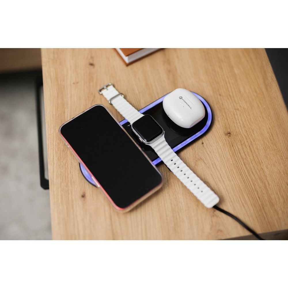 Forcell F-Design FA12 szilikon szíj Apple Watch 42 / 44 / 45 / 49 mm (Sárga)