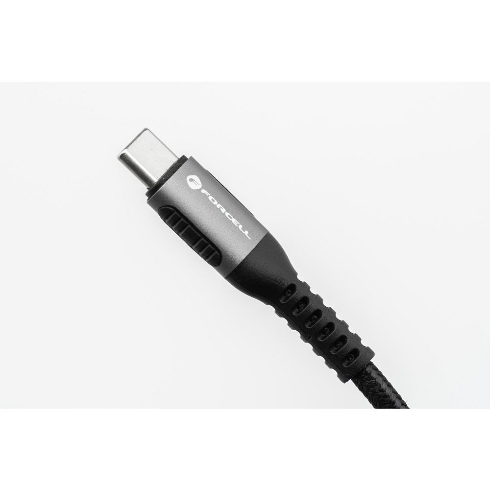 Forcell F-ENERGY C256 USB-A / USB-C kábel QC4.0 3A 66W Cafule (Fekete) - 3m
