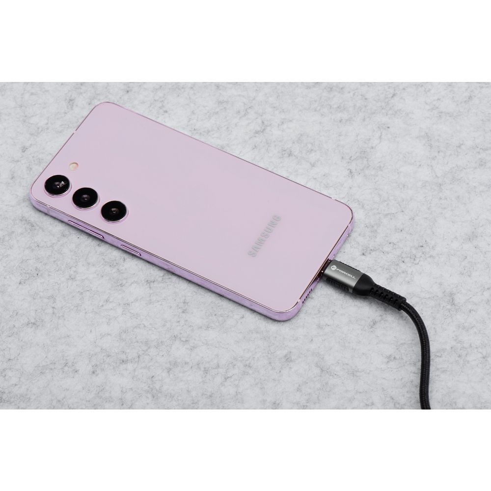 Forcell F-ENERGY C260 USB-C / USB-C kábel QC4.0 PD 5A 100W Cafule (Fekete) - 3m