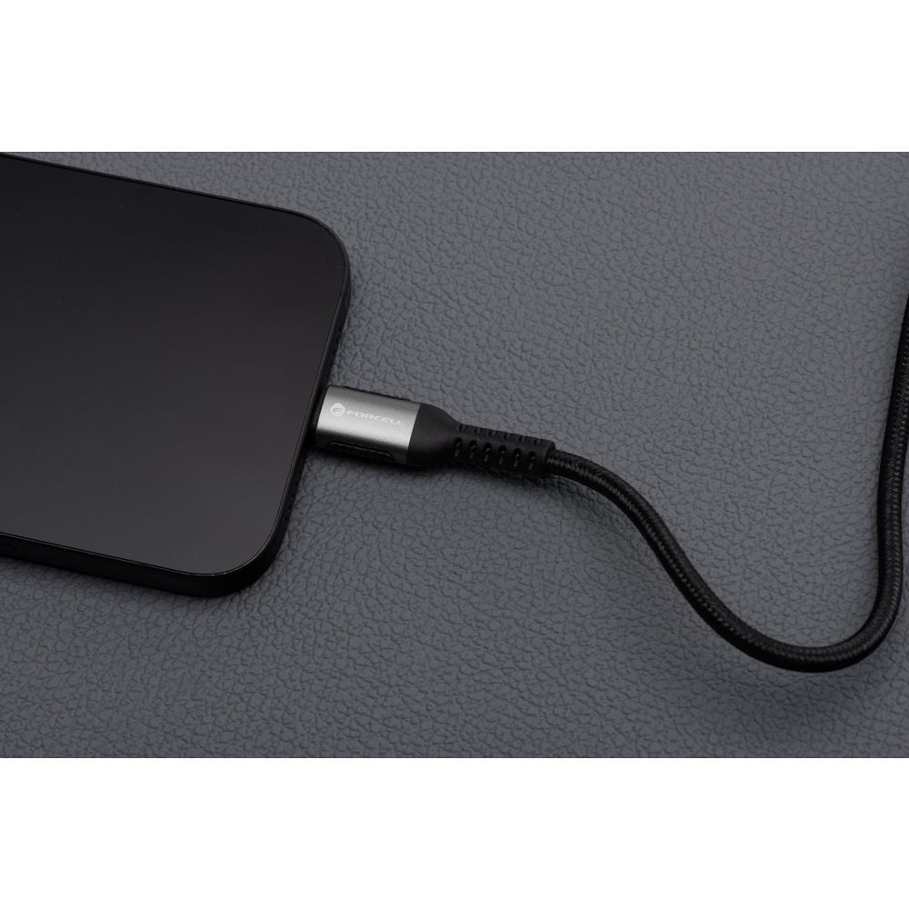 Forcell F-ENERGY C260 USB-C / USB-C kábel QC4.0 PD 5A 100W Cafule (Fekete) - 3m