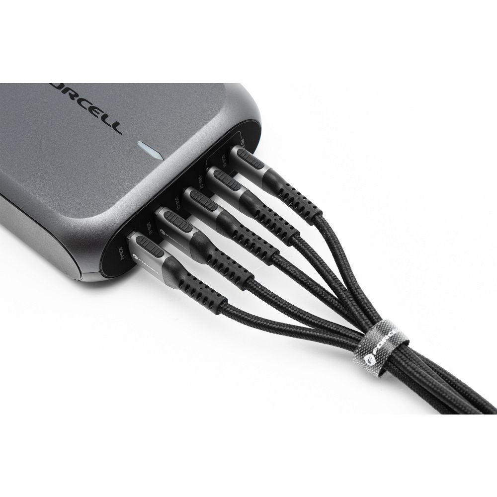 Forcell F-ENERGY C260 USB-C / USB-C kábel QC4.0 PD 5A 100W Cafule (Fekete) - 3m