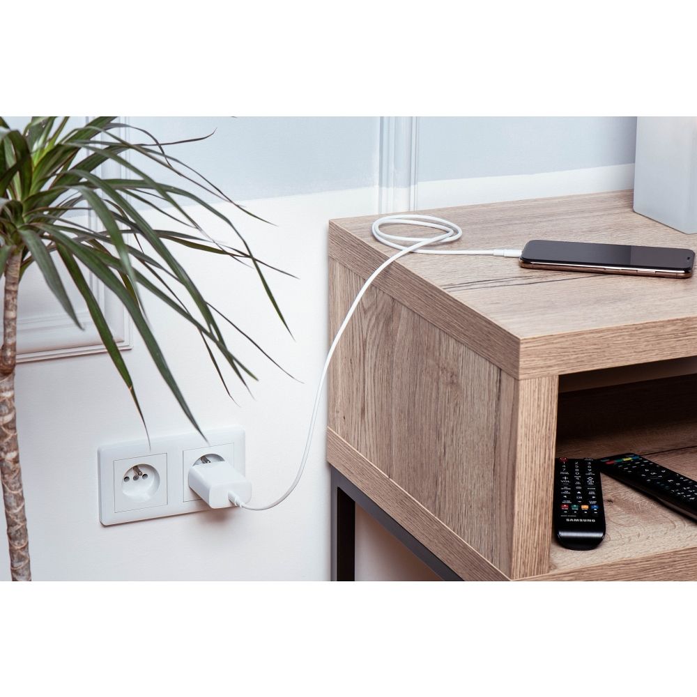 Forcell F-ENERGY C339 USB-C / USB-C kábel PD QC4.0 5A 100W (Fehér) - 3m