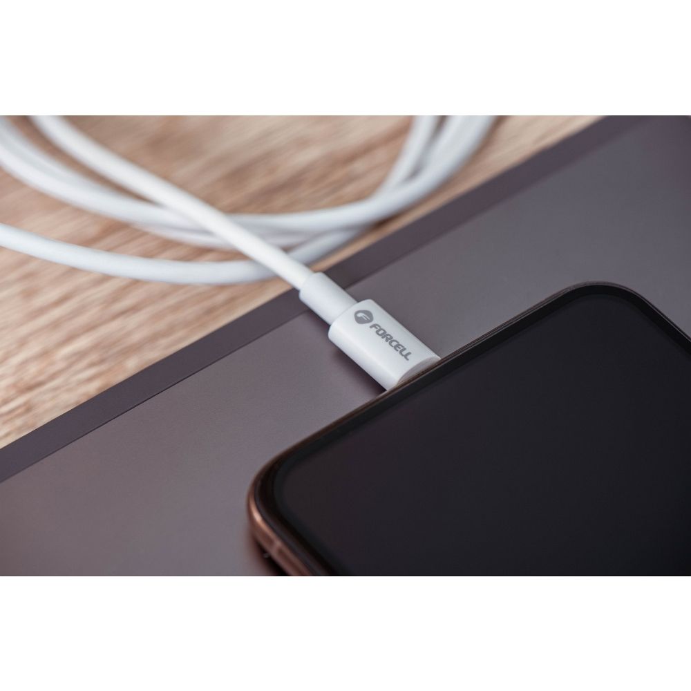 Forcell F-ENERGY C339 USB-C / USB-C kábel PD QC4.0 5A 100W (Fehér) - 3m