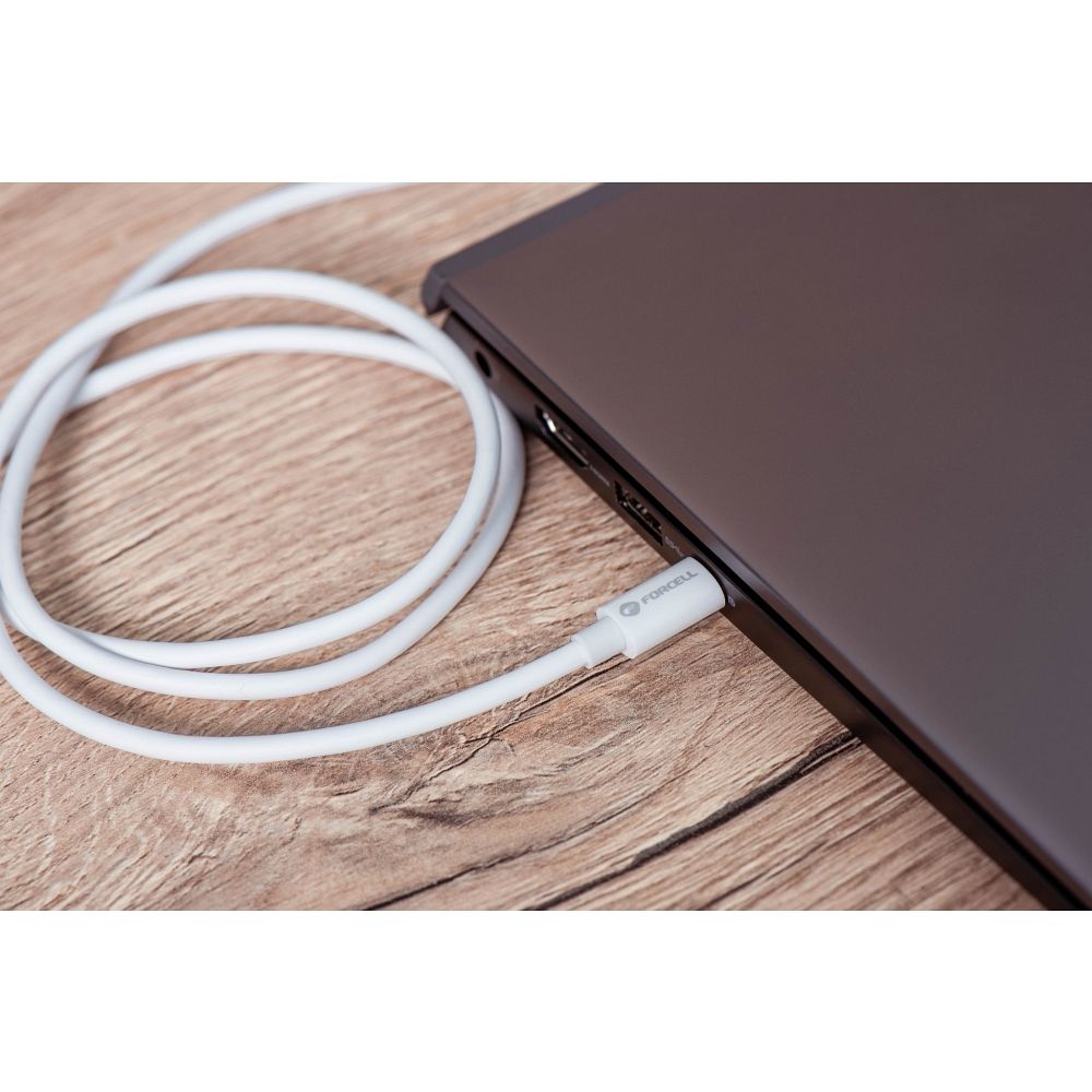 Forcell F-ENERGY C339 USB-C / USB-C kábel PD QC4.0 5A 100W (Fehér) - 3m