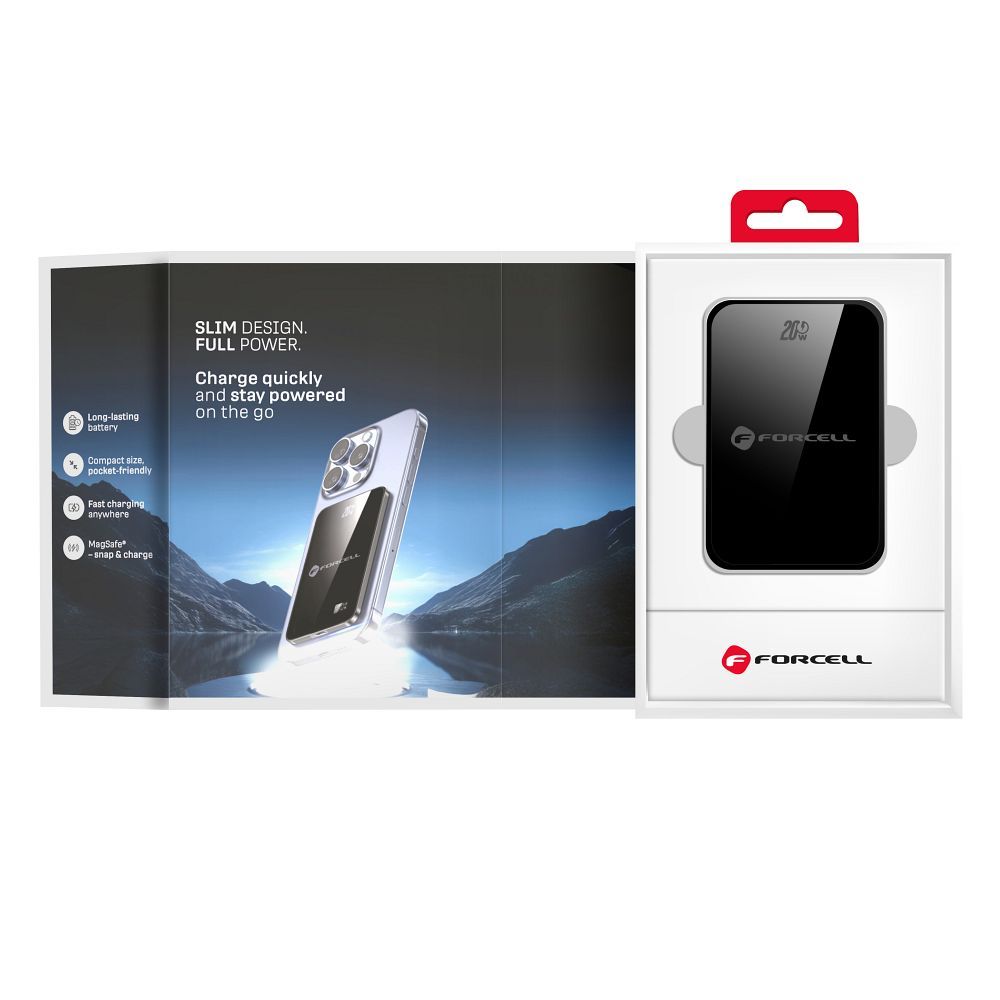Forcell F-Energy SuperSlim F10K8 MagSafe power bank 15W 10000 mAh (Fehér)
