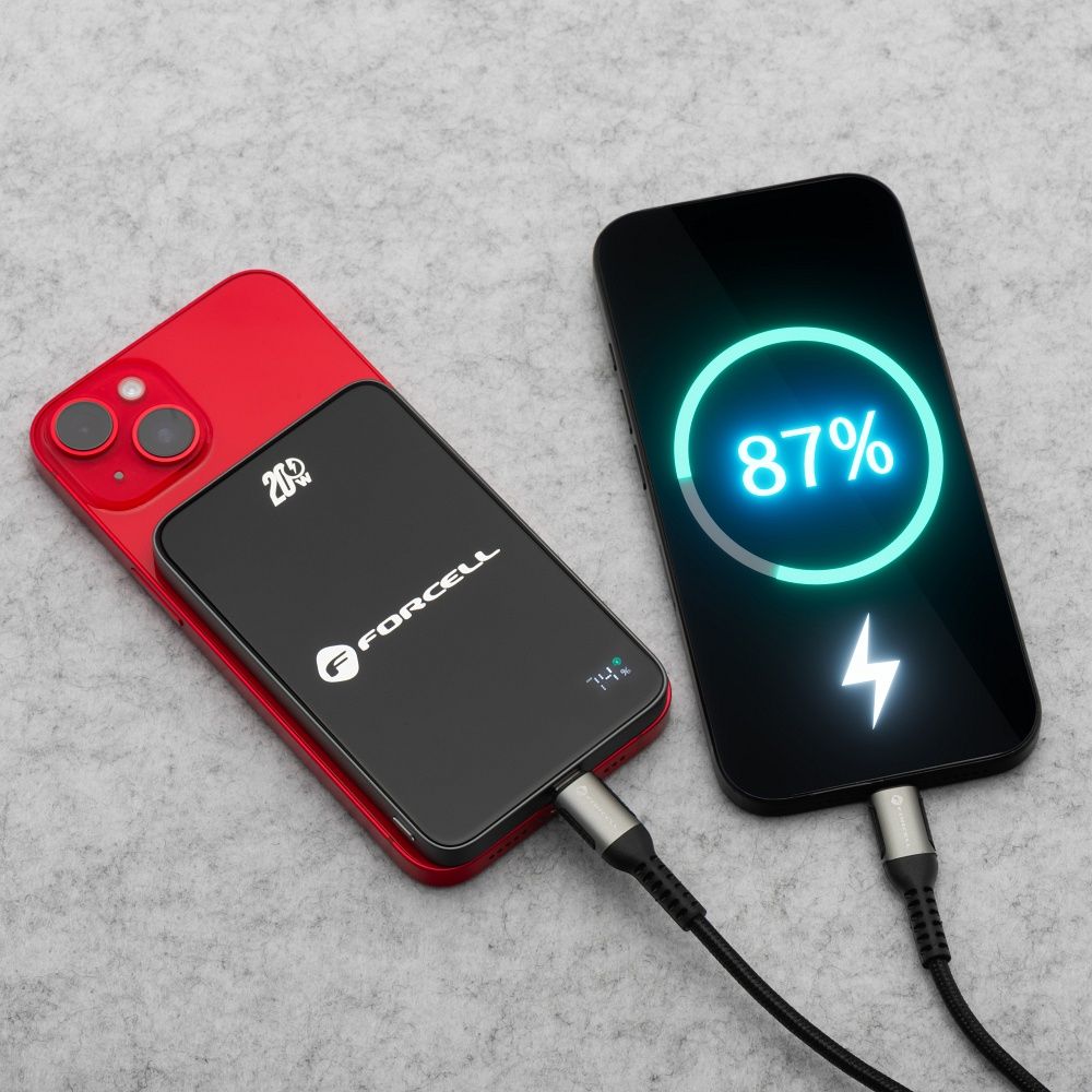 Forcell F-Energy SuperSlim F10K8 MagSafe power bank 15W 10000 mAh (Fehér)