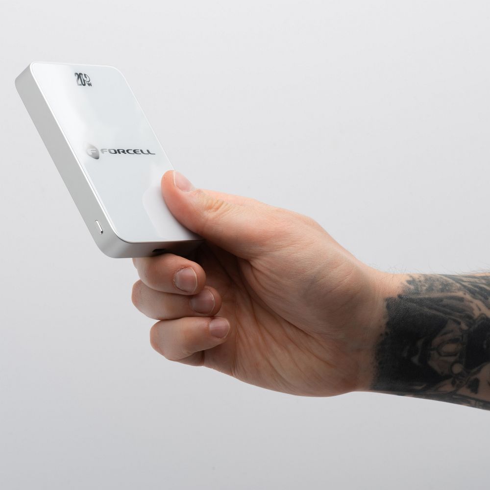 Forcell F-Energy SuperSlim F5K8 MagSafe power bank 15W 5000 mAh (Fehér)