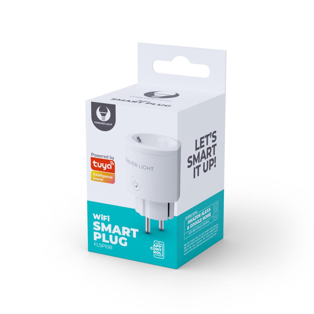 Forever Light WiFi konnektor 240V 10A (Fehér) - FLSP10B