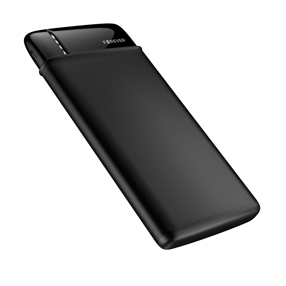 Forever TB-100M külső akkumulátor / powerbank (Fekete) - 10000 mAh