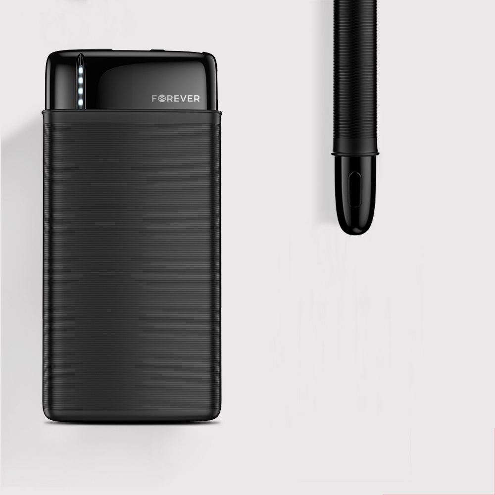 Forever TB-100M külső akkumulátor / powerbank (Fekete) - 10000 mAh