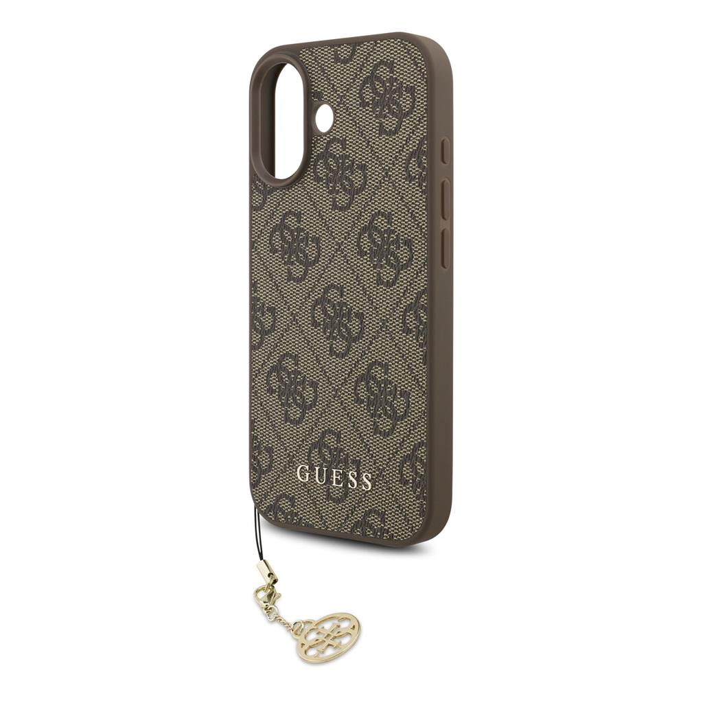 Guess 4G Charm tok iPhone 17 (Barna) - GUHMP17SGF4GCW