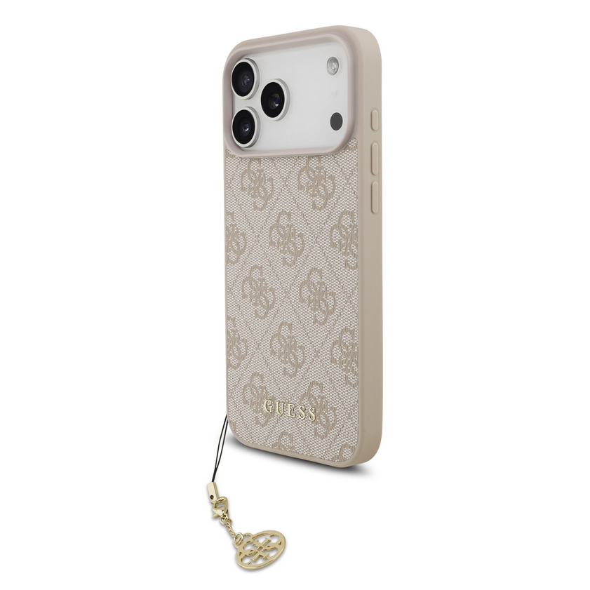 Guess 4G Charm tok iPhone 17 Pro Max (Rózsaszín) - GUHMP17XGF4GCP