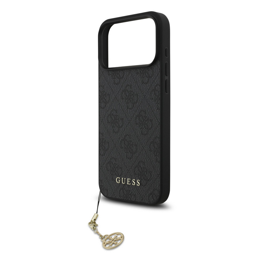 Guess 4G Charm tok iPhone 17 Pro Max (Szürke) - GUHMP17XGF4GCK