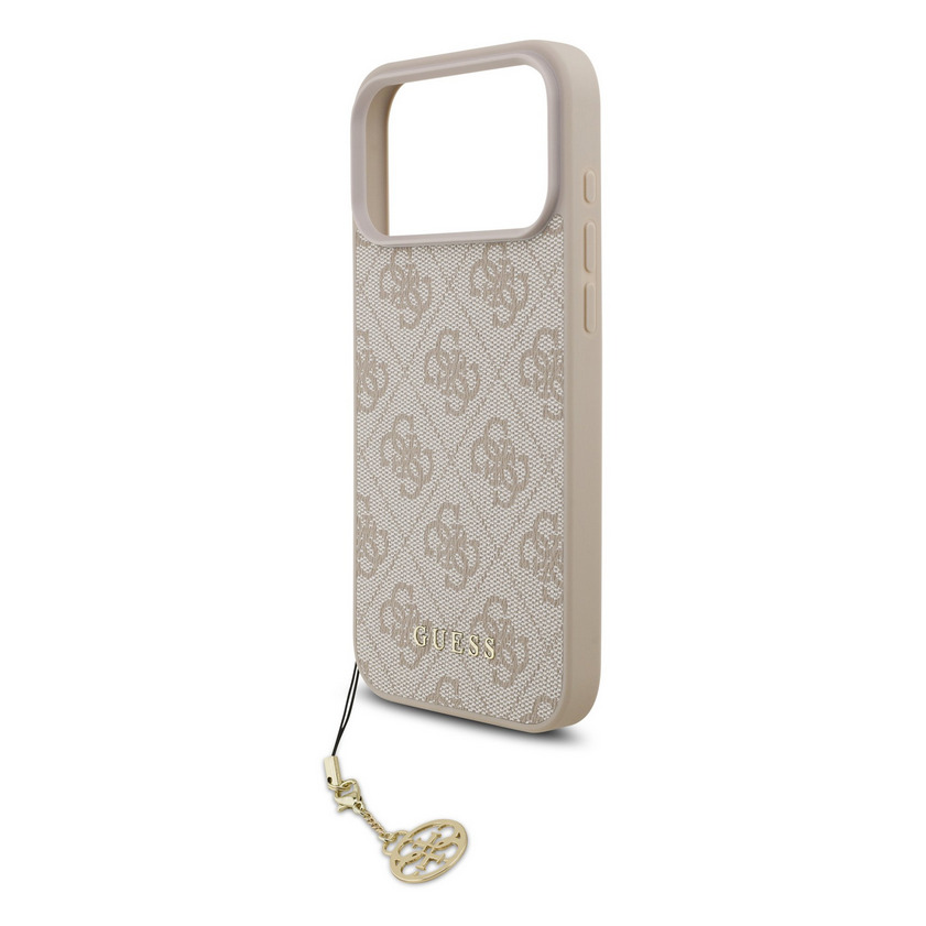 Guess 4G Charm tok iPhone 17 Pro (Rózsaszín) - GUHMP17LGF4GCP