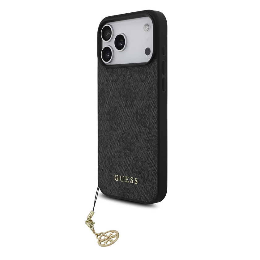 Guess 4G Charm tok iPhone 17 Pro (Szürke) - GUHMP17LGF4GCK