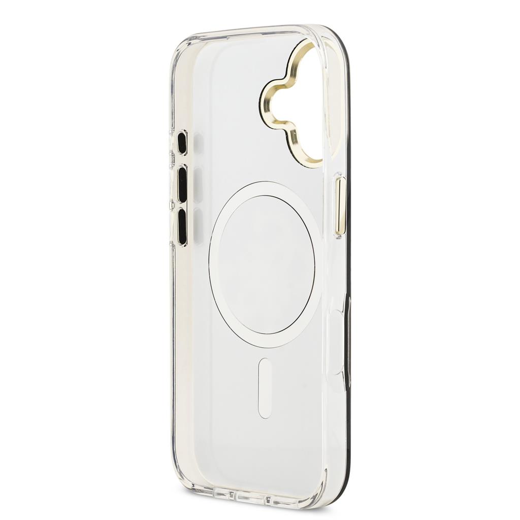 Guess PC/TPU Mirror 4G Glitter Logo MagSafe iPhone 17 (Arany)