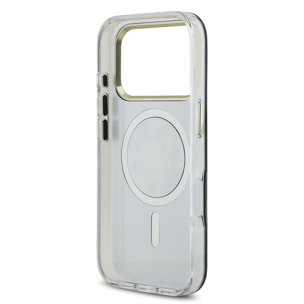 Guess PC/TPU Mirror 4G Glitter Logo MagSafe iPhone 17 Pro Max (Arany)