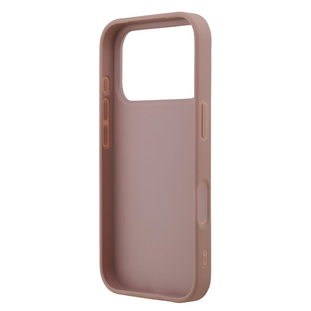 Guess PU Fixed Glitter 4G Metal Logo tok iPhone 17 Pro (Rózsaszín) - GUHCP17LHG4SGP