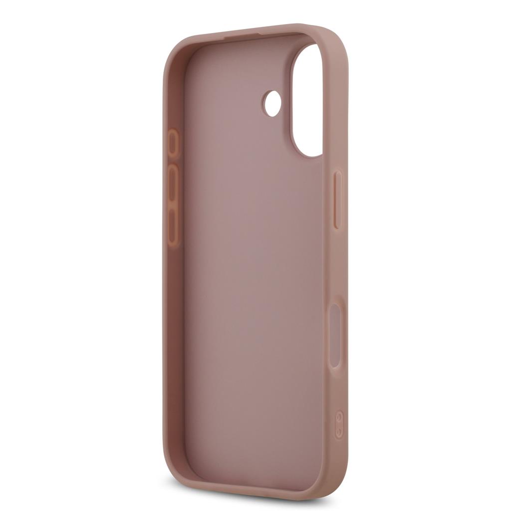 Guess PU Fixed Glitter 4G Metal Logo tok iPhone 17 (Rózsaszín) - GUHCP17SHG4SGP