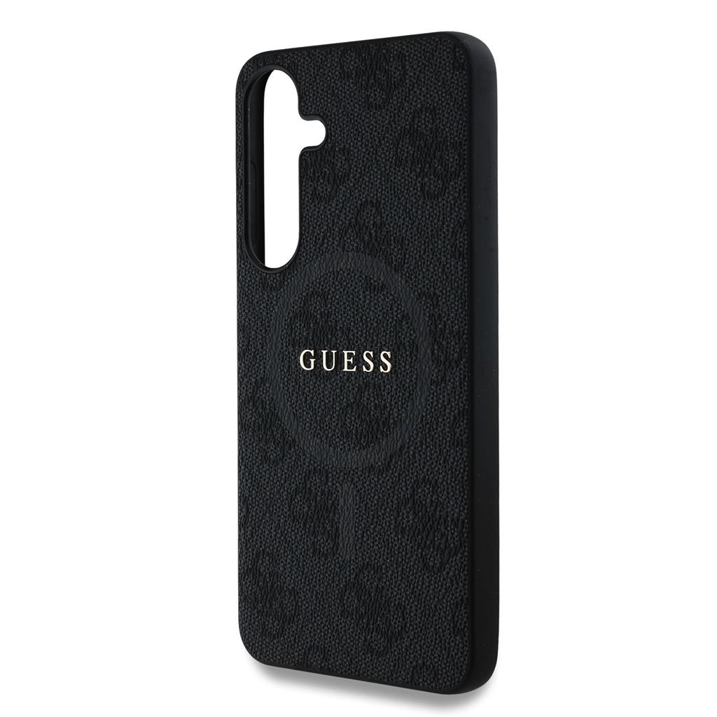 Guess PU Leather 4G Colored Ring MagSafe Samsung Galaxy S25 (Fekete - GUHMS25SG4GFRK) 1