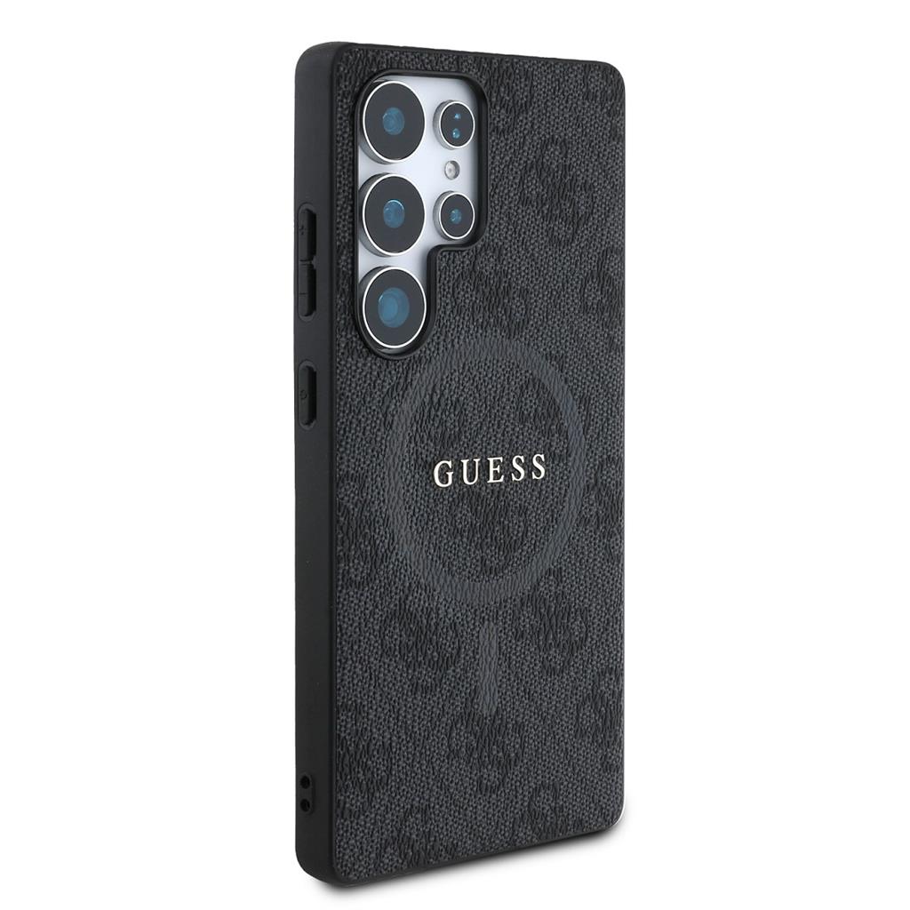 Guess PU Leather 4G Colored Ring MagSafe Samsung Galaxy S25 Ultra (Fekete - GUHMS25LG4GFRK) 0