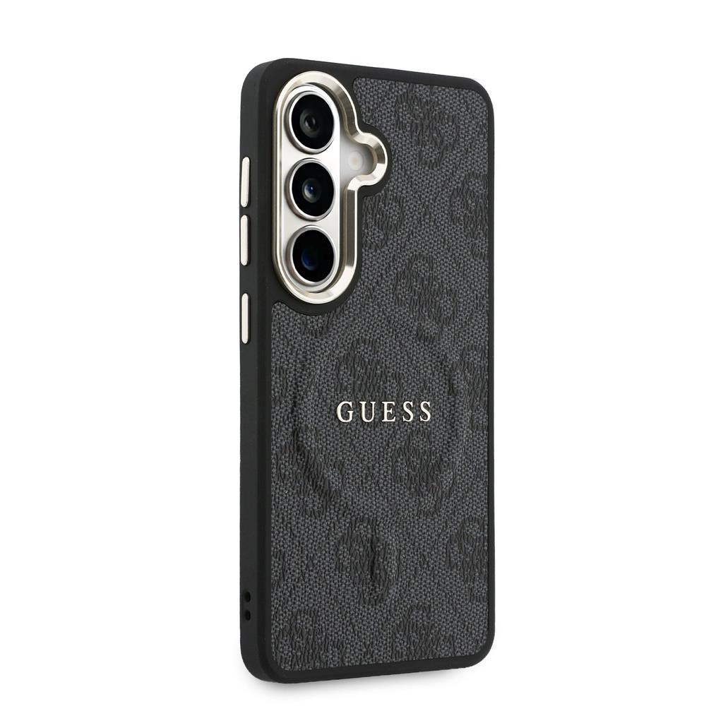 Guess PU Leather 4G Gold Frame Magnetic Samsung Galaxy S26 (Fekete)