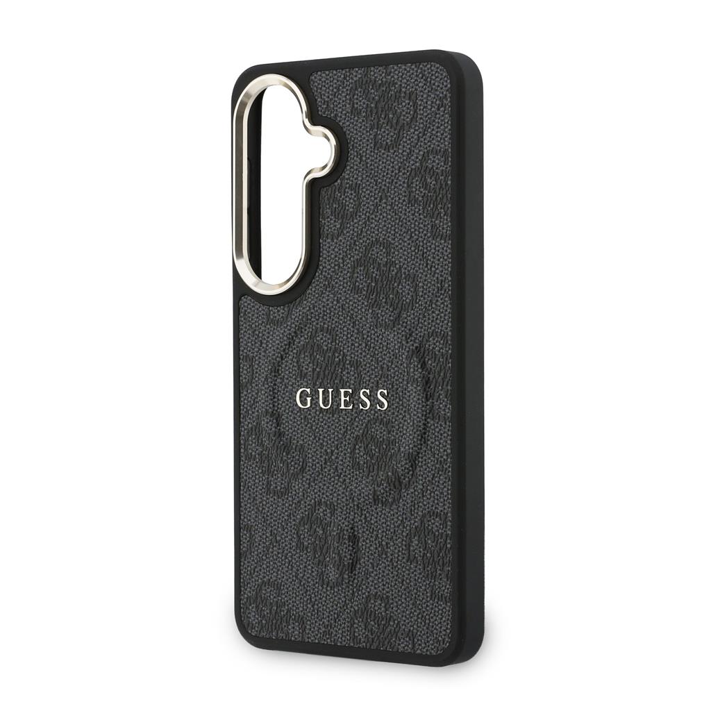 Guess PU Leather 4G Gold Frame Magnetic Samsung Galaxy S26 (Fekete)