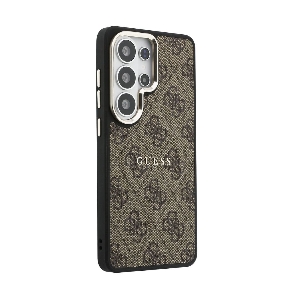 Guess PU Leather 4G Gold Frame Magnetic Samsung Galaxy S26 Ultra (Barna)