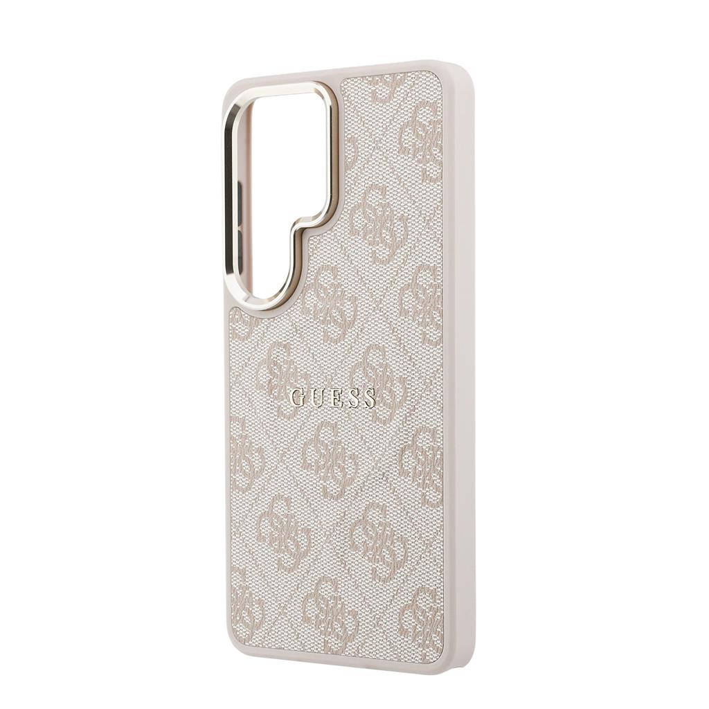 Guess PU Leather 4G Gold Frame Magnetic Samsung Galaxy S26 Ultra (Rózsaszín)
