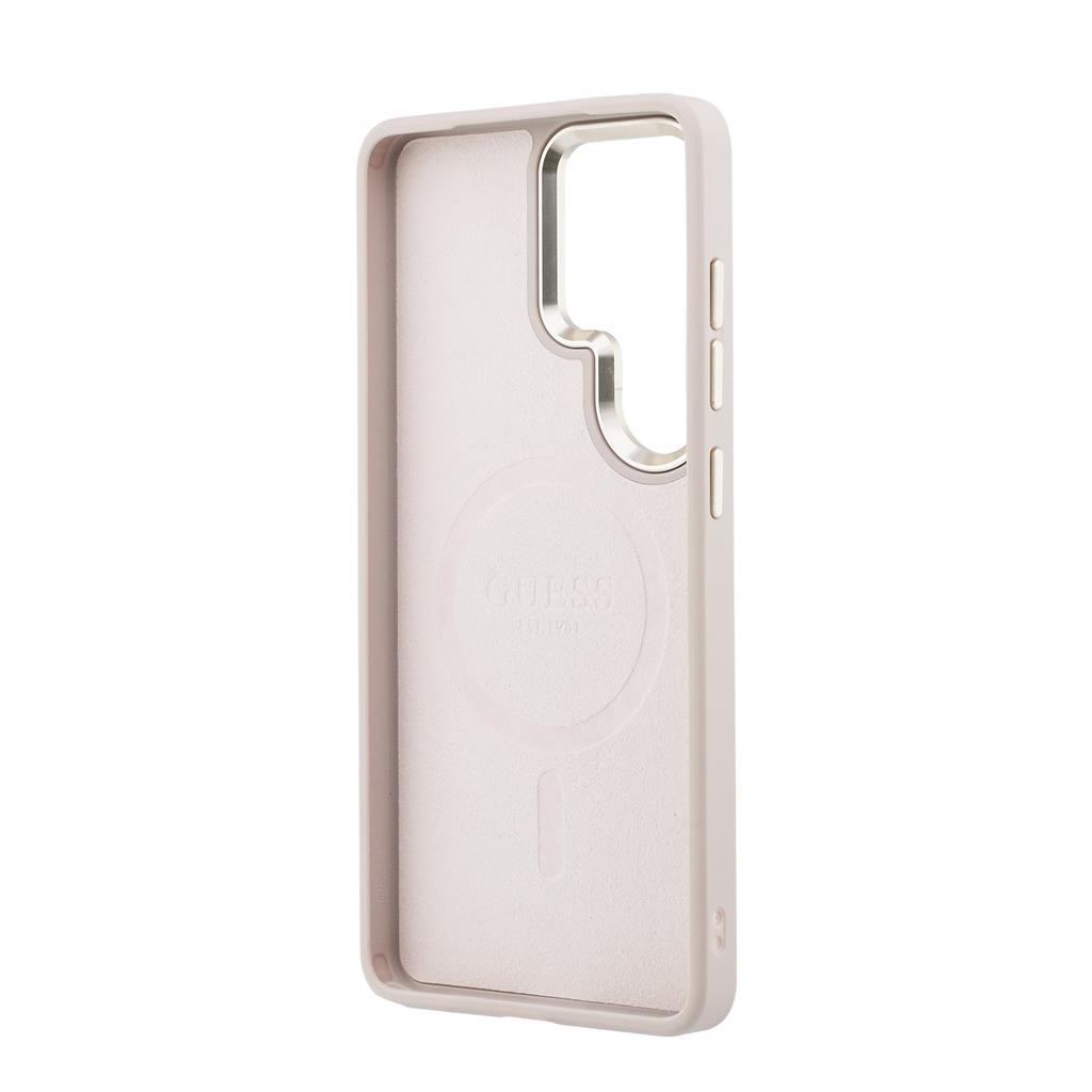 Guess PU Leather 4G Gold Frame Magnetic Samsung Galaxy S26 Ultra (Rózsaszín)