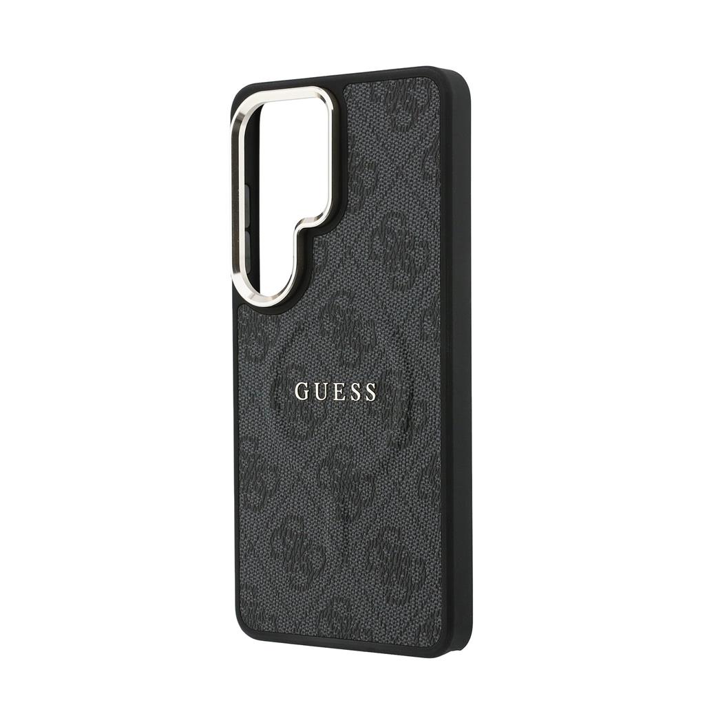 Guess PU Leather 4G Gold Frame Magnetic tok Samsung Galaxy S26 Ultra (Fekete) - GUHMS26LP4MSEGCK