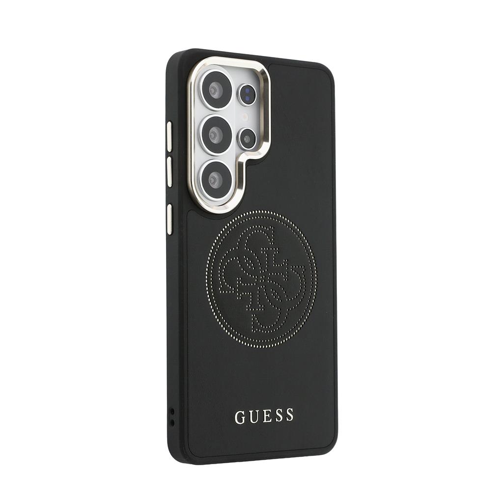 Guess PU Perforated 4G Logo Magnetic Samsung Galaxy S26 Ultra (Fekete)