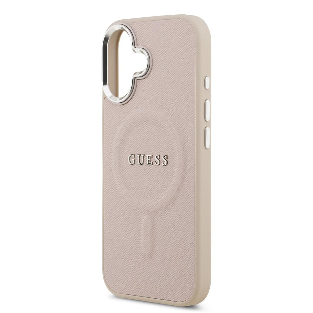 Guess PU Saffiano MagSafe iPhone 17 (Rózsaszín)