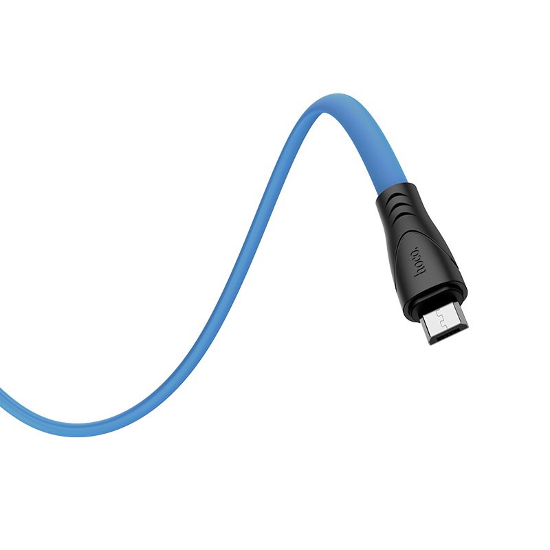 Hoco X42 microUSB kábel, szilikon, 1m, kék 0
