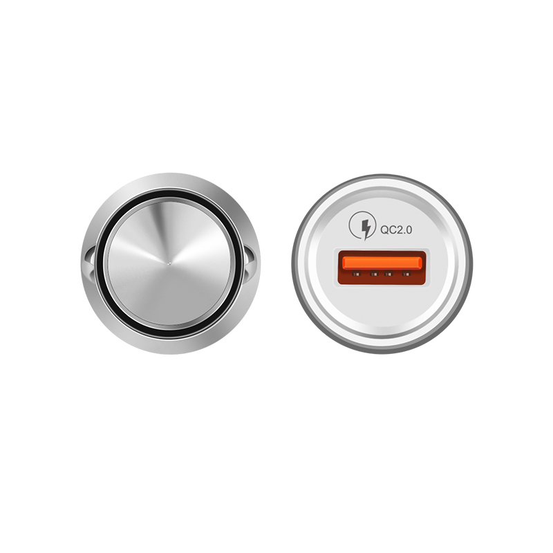 Hoco Z4 autós gyorstöltő, 5V 2,1A, QC 3.0, fekete 0