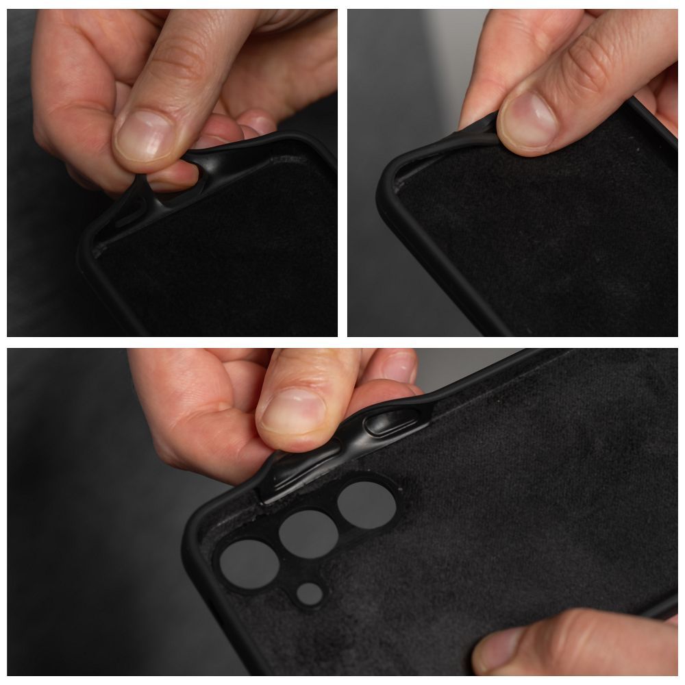 Honor 400 Lite Silicone 2mm hátlap tok (Fekete)
