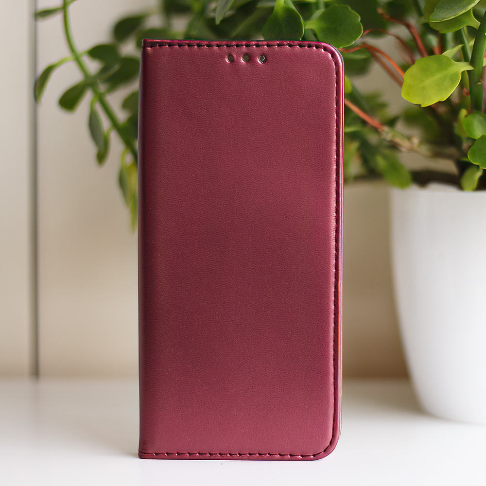 Honor 400 Lite Smart magnetic nyitható tok (Bordó)