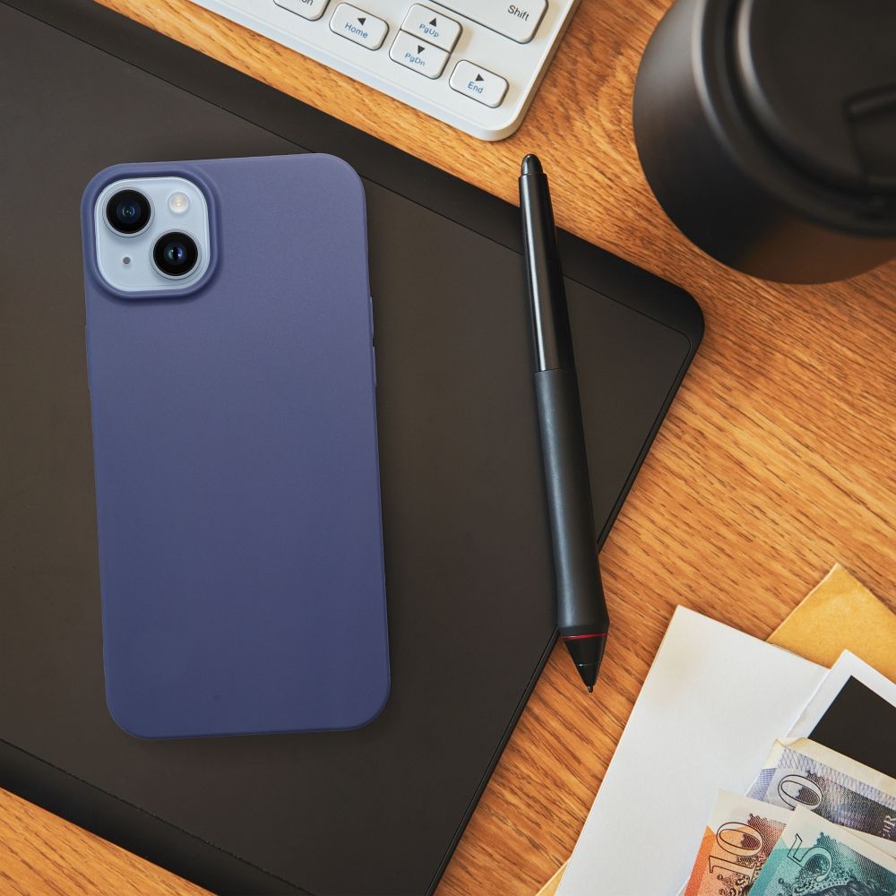 Honor 400 Pro 5G matt szilikon hátlap tok (Kék)
