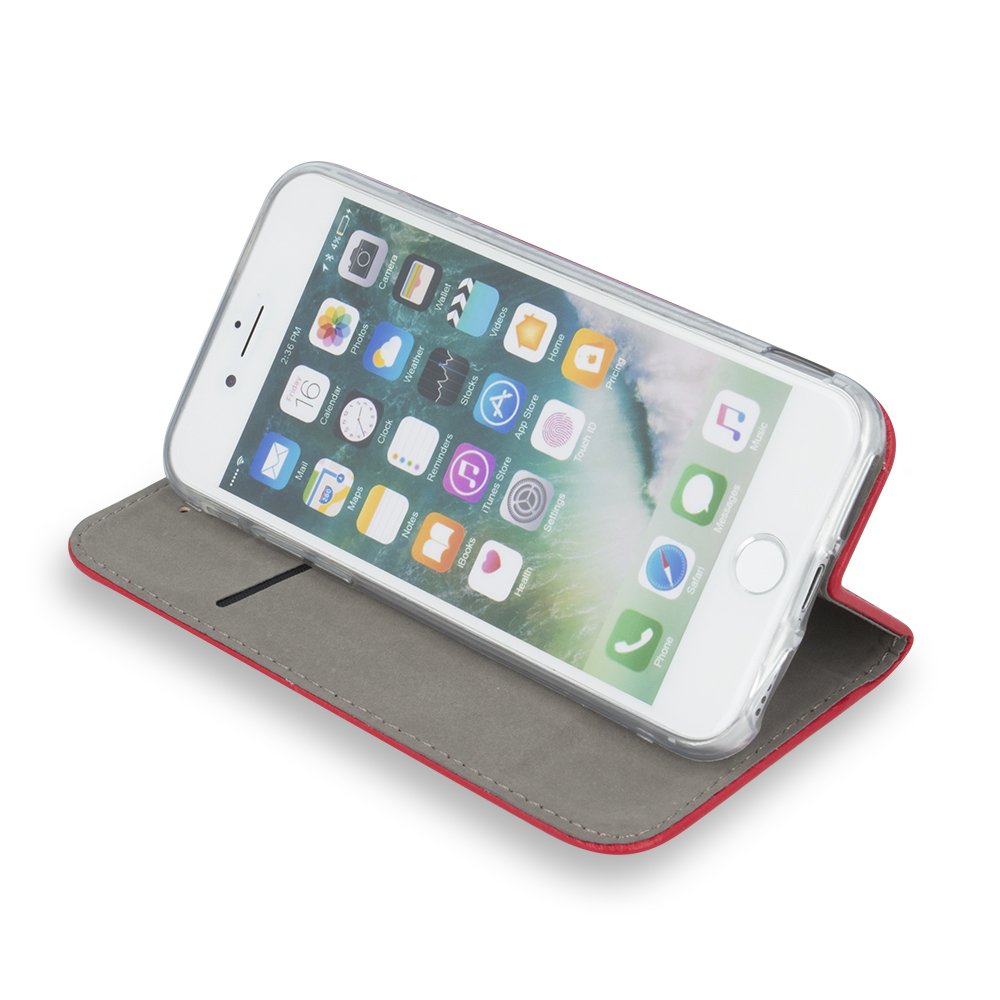 Honor 400 Smart magnet nyitható tok (Piros)