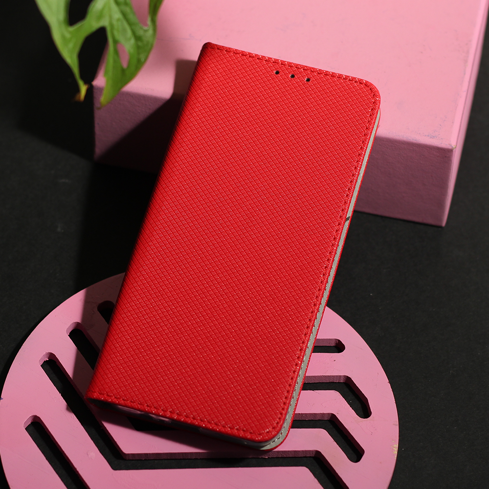Honor 90 Lite 5G smart magnet mágneses notesz tok (Piros) 5