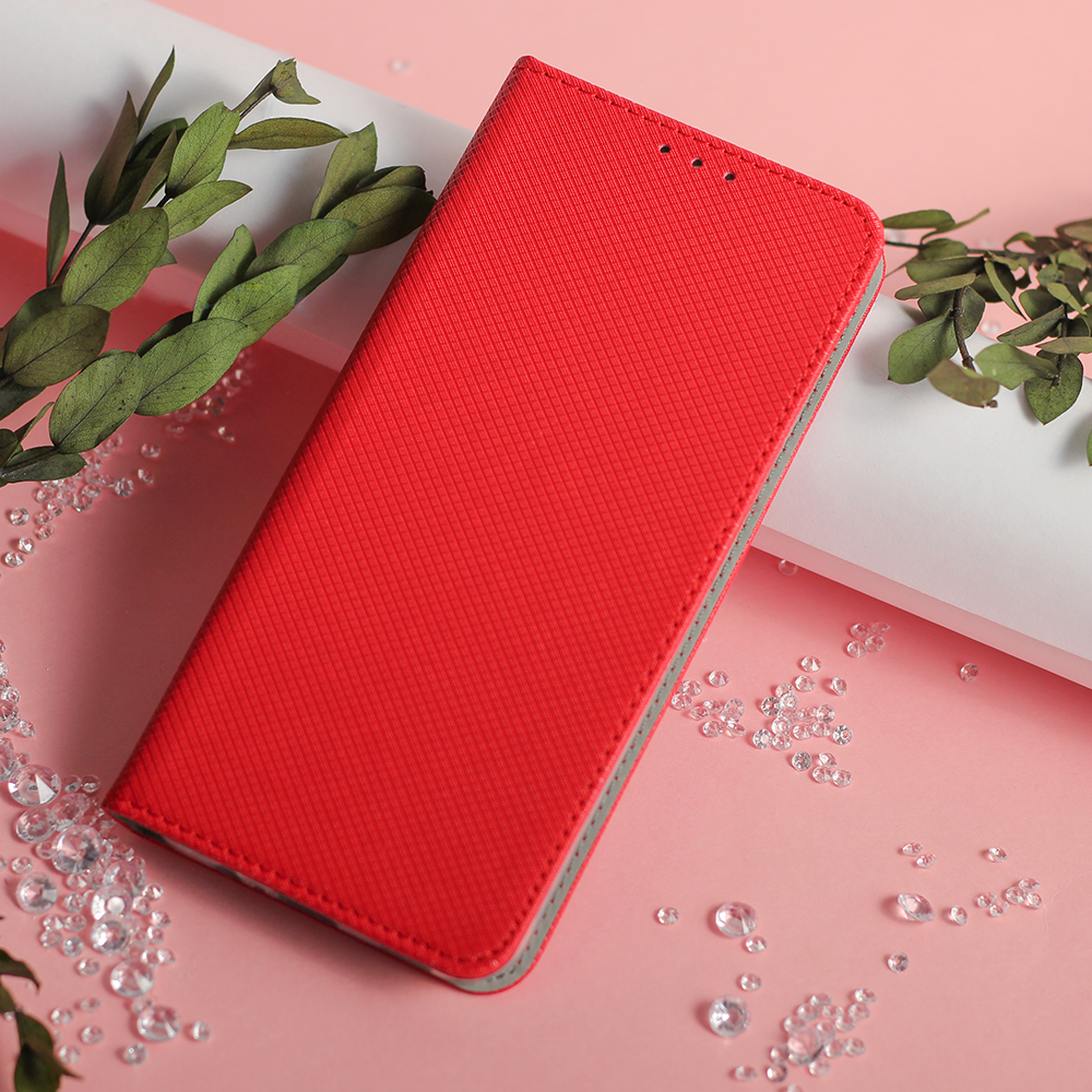 Honor X6a smart magnet mágneses notesz tok (Piros) 4