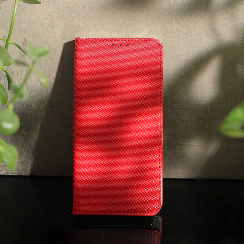 Honor X6a smart magnet mágneses notesz tok (Piros) 6