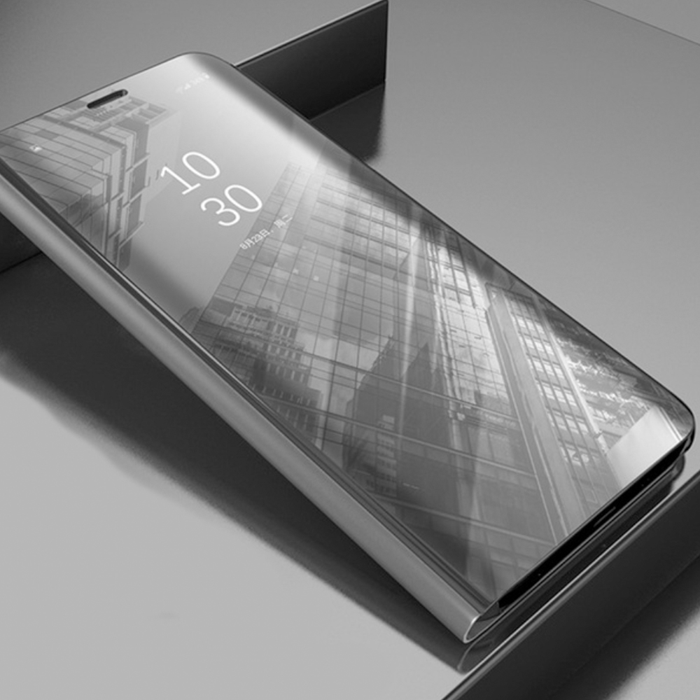 Huawei P Smart 2021 Clear view notesz tok (Ezüst) 1