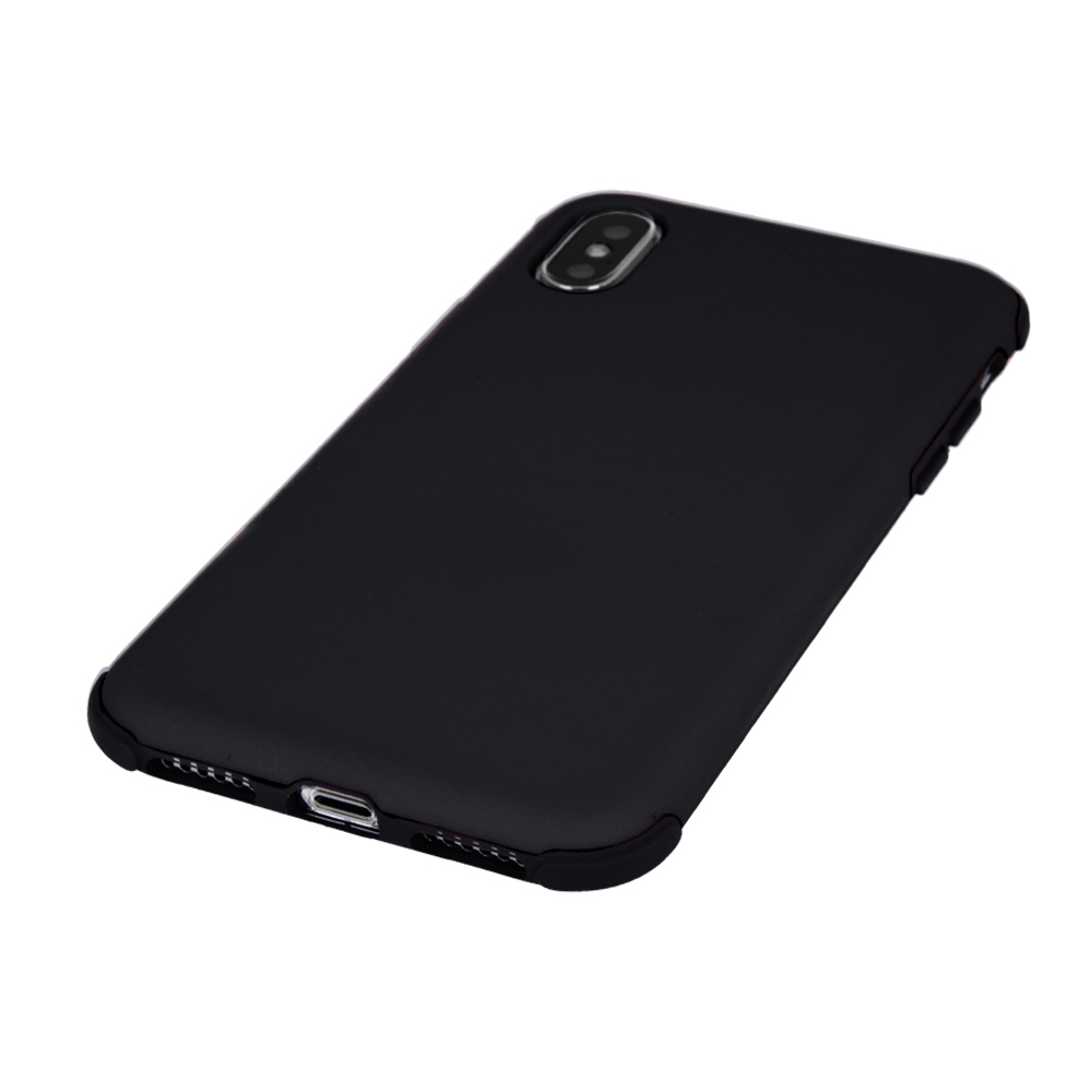 Huawei P30 defender rubber ütésálló hátlap tok (Fekete) 0
